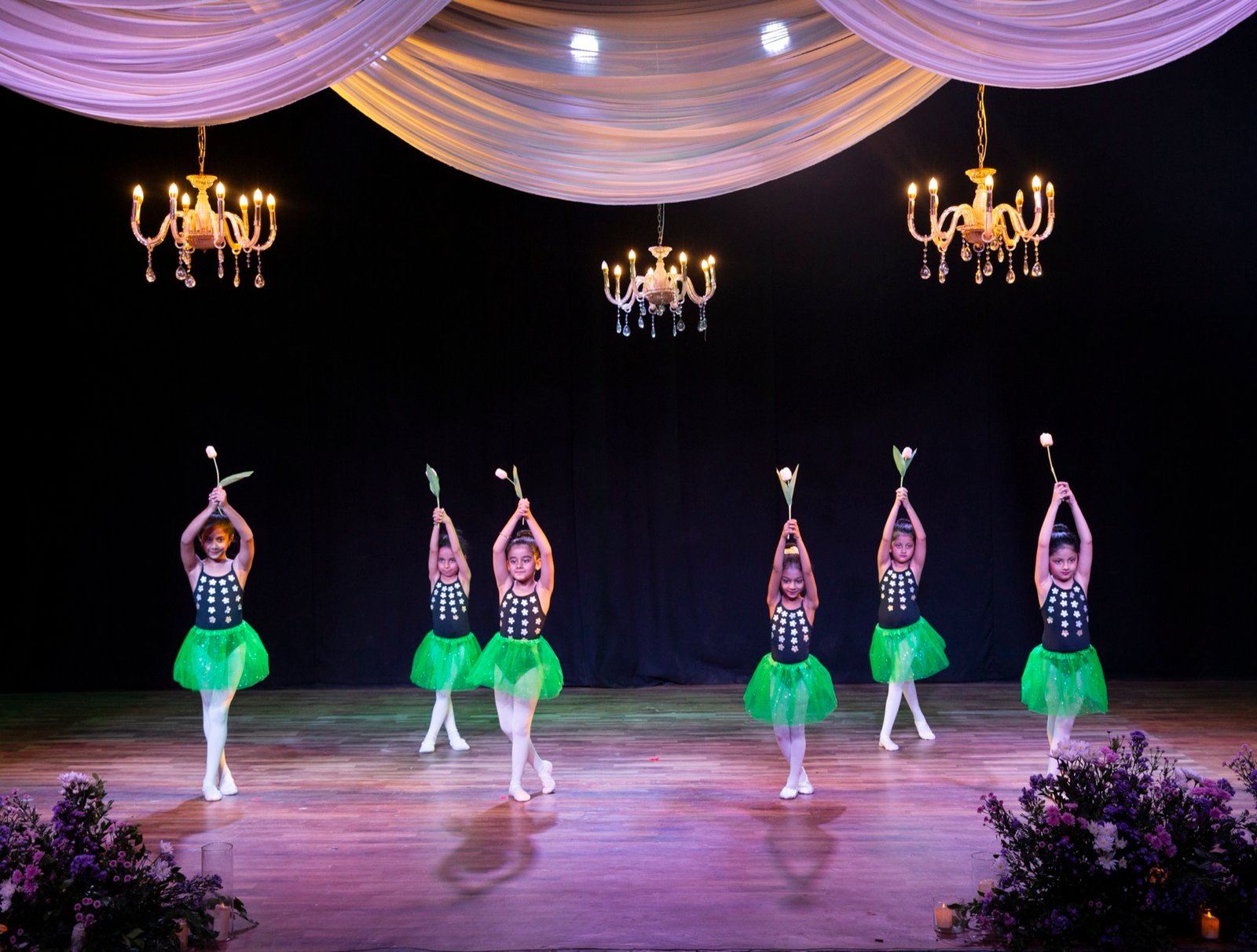 Little Ballerinas annual recital performance on stage